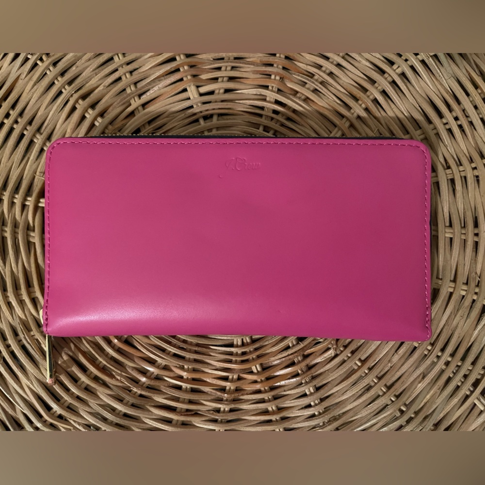 J.Crew Pink Leather Wallet